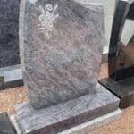 etched memorial headstone