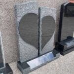 heart memorial headstone
