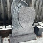 Angel heart headstone bahama blue