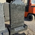 Cruickshank Sculptors Emerald Pearl Colby Headstone 4 ft High